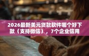信用不好想贷款？这几款美元贷款软件或许能帮到你