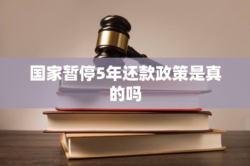 国家暂停5年还款政策是真的吗