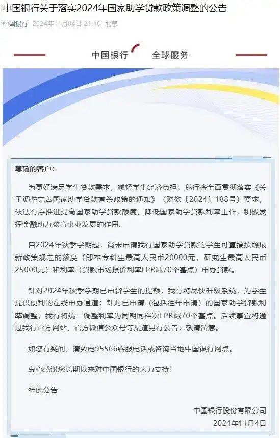 国家贷款政策_ 国家助学贷款额度提高 _国家助学贷款政策调整 2024 