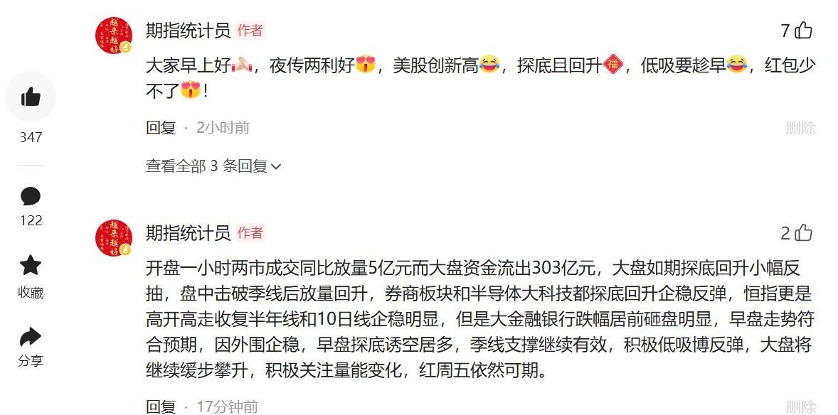 季线支撑下市场震荡分析_A股放量反弹但期指空单暴增_行空期货