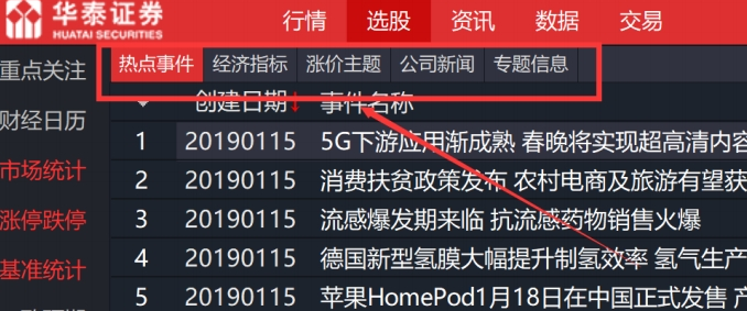 华泰证券分析交易系统(通达信版)截图